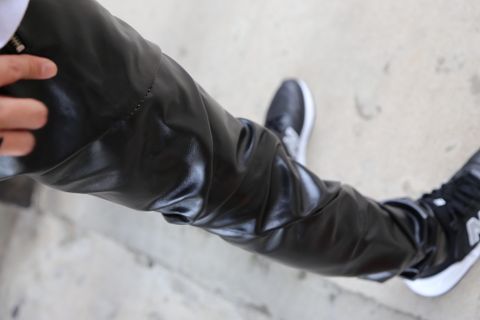 sulvam Grafting pants"BLK"style.2020.7.14.