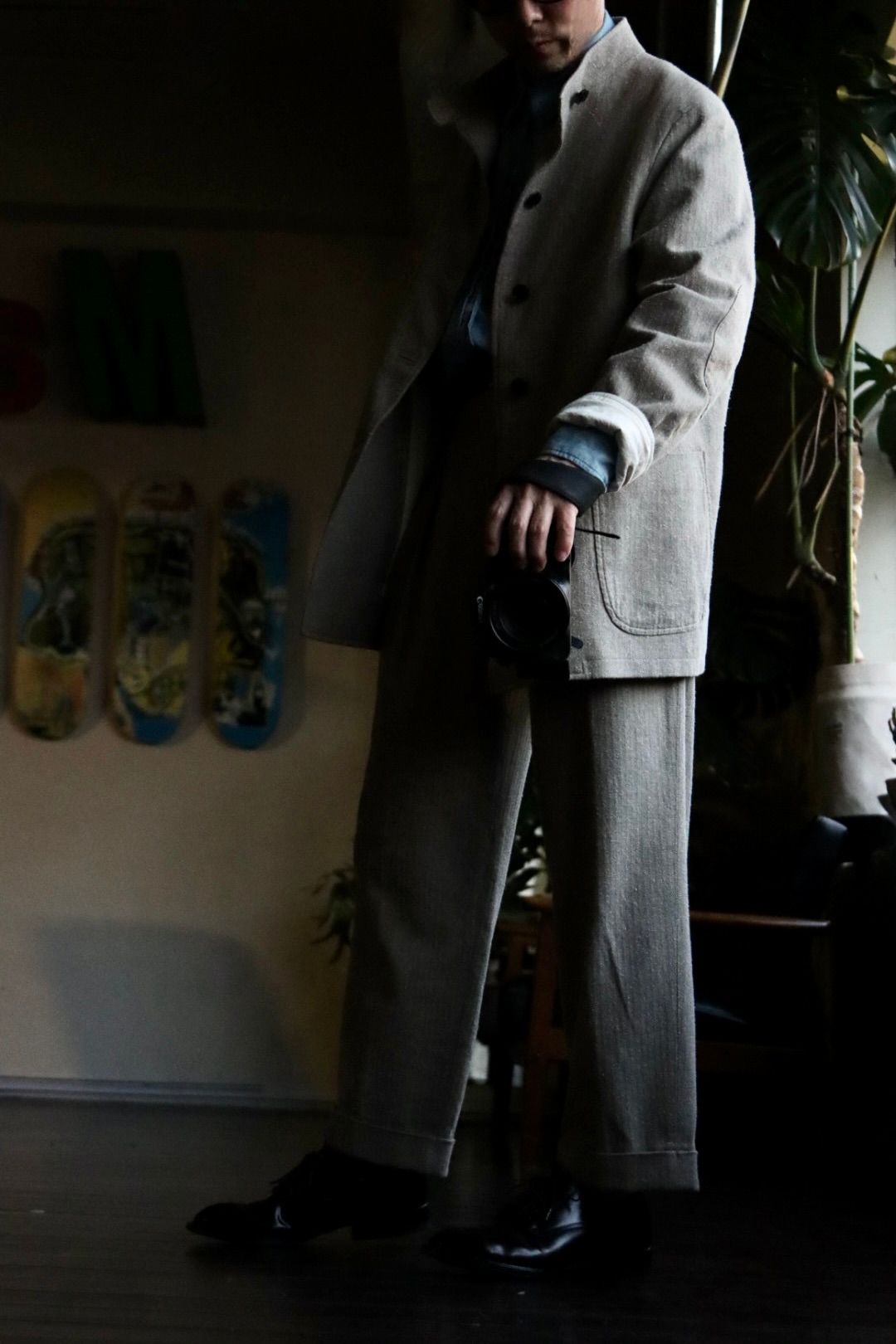 A.PRESSE 23SS Hunting Jacket & Herringbone Trousersスタイル A.PRESSE 23SS Hunting Jacket & Herringbone Trousersスタイル
