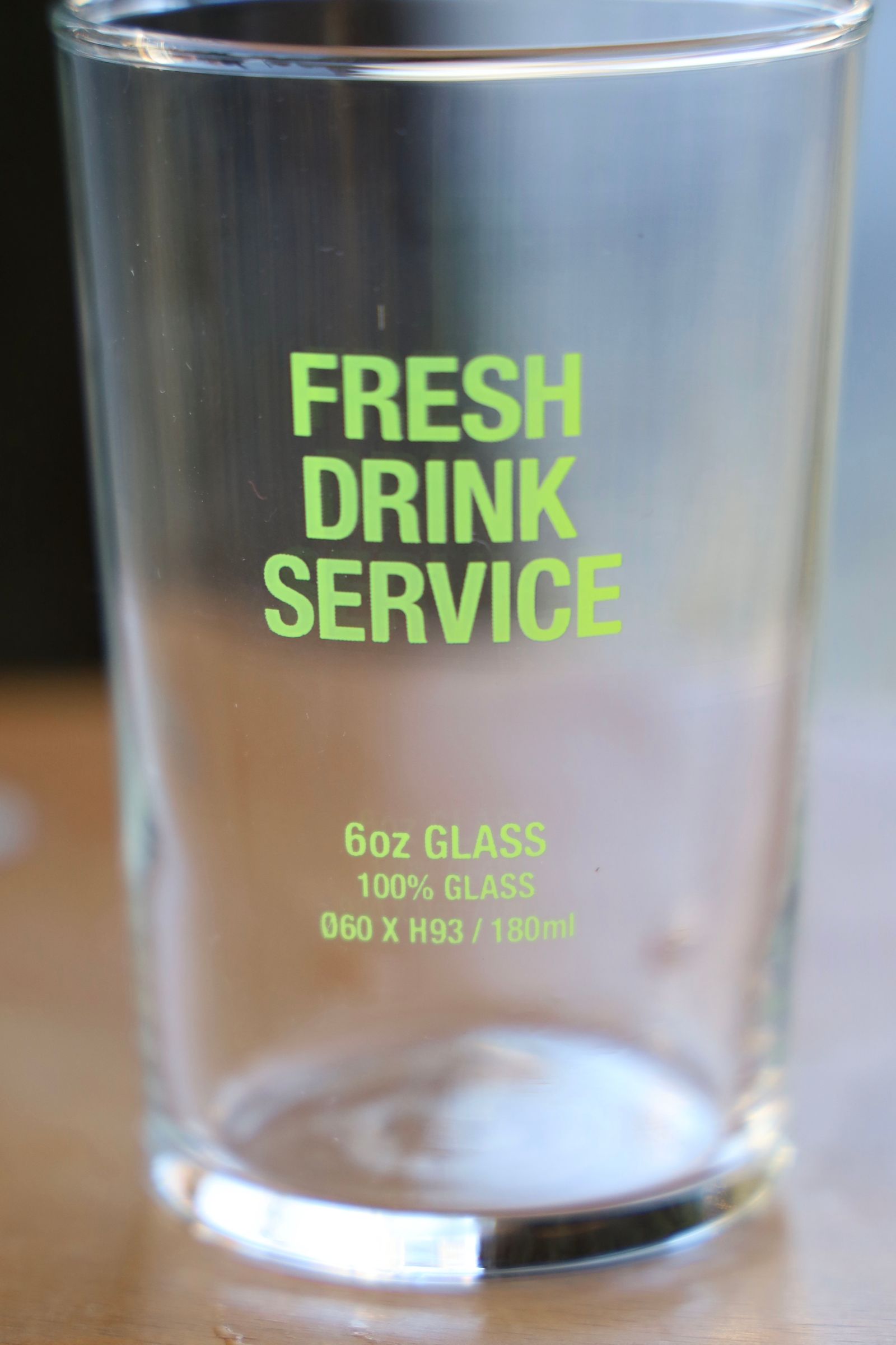 フレッシュサービス FDS_6oz GLASS(FDS251-99208)CLEAR☆12月14日(土)発売！
