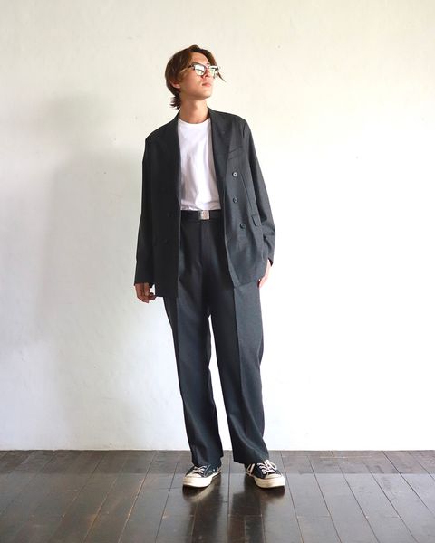 A.PRESSE 23AW Double Breasted Jacketスタイル