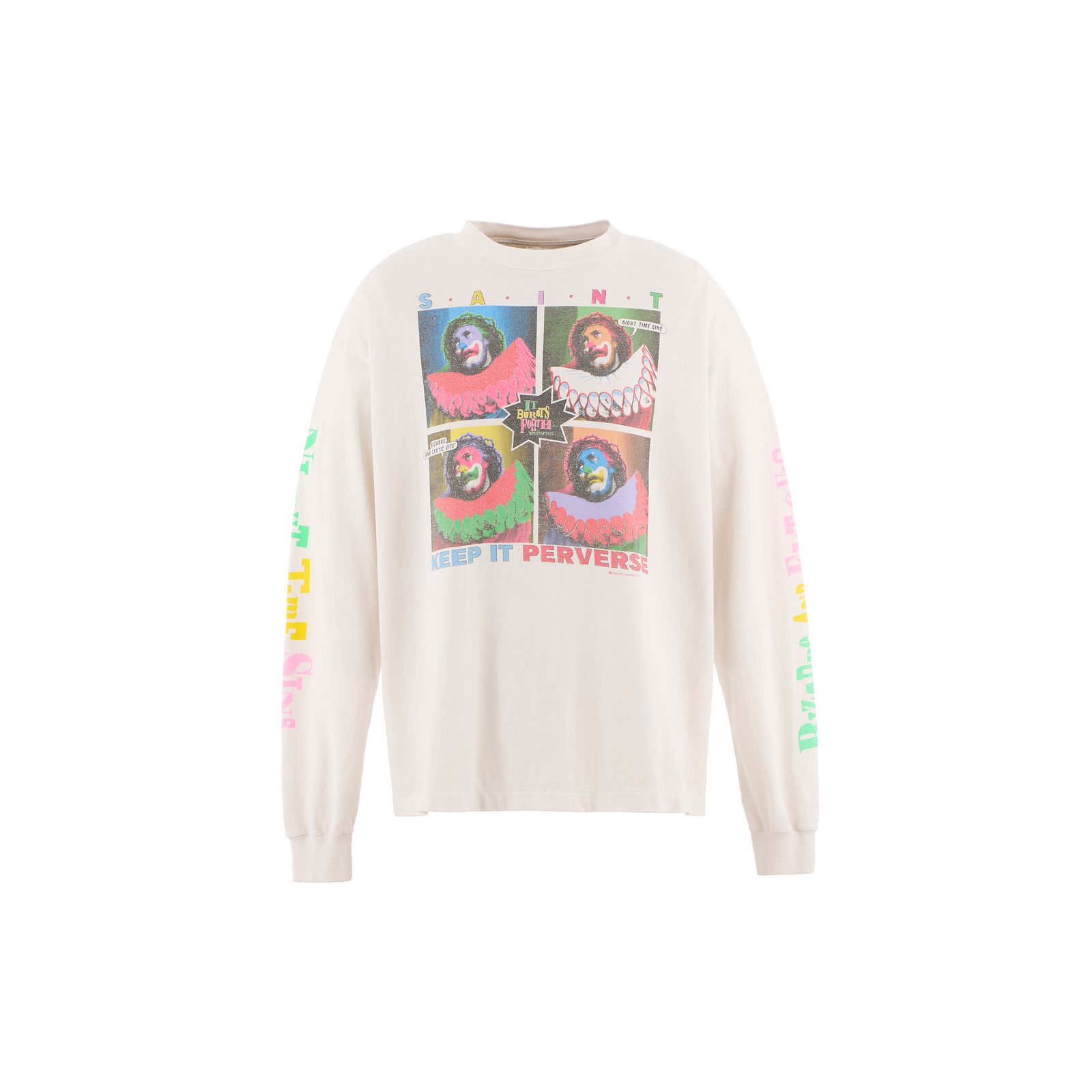 セントマイケル Tシャツ KEEP IT LS TEE(SM-HR1-0000-037)WHITE★9月27日(土)発売！