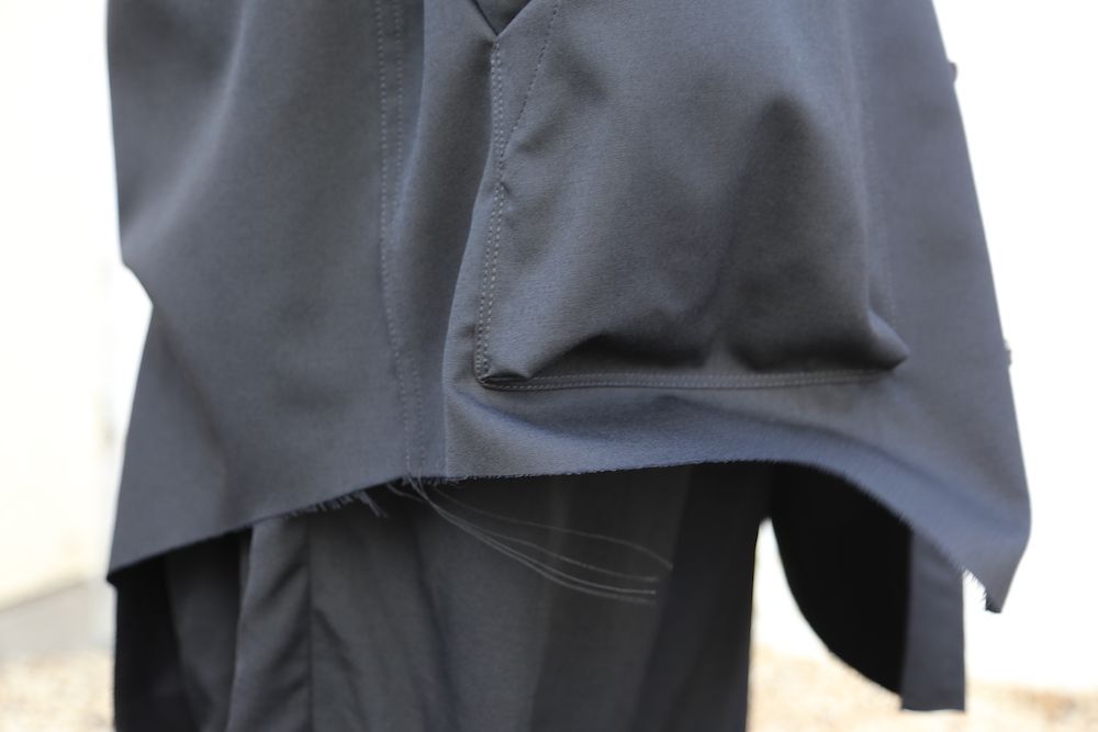 sulvam2020AW 新作Gabardine classic shirt"BLK" style.2020.9.21.