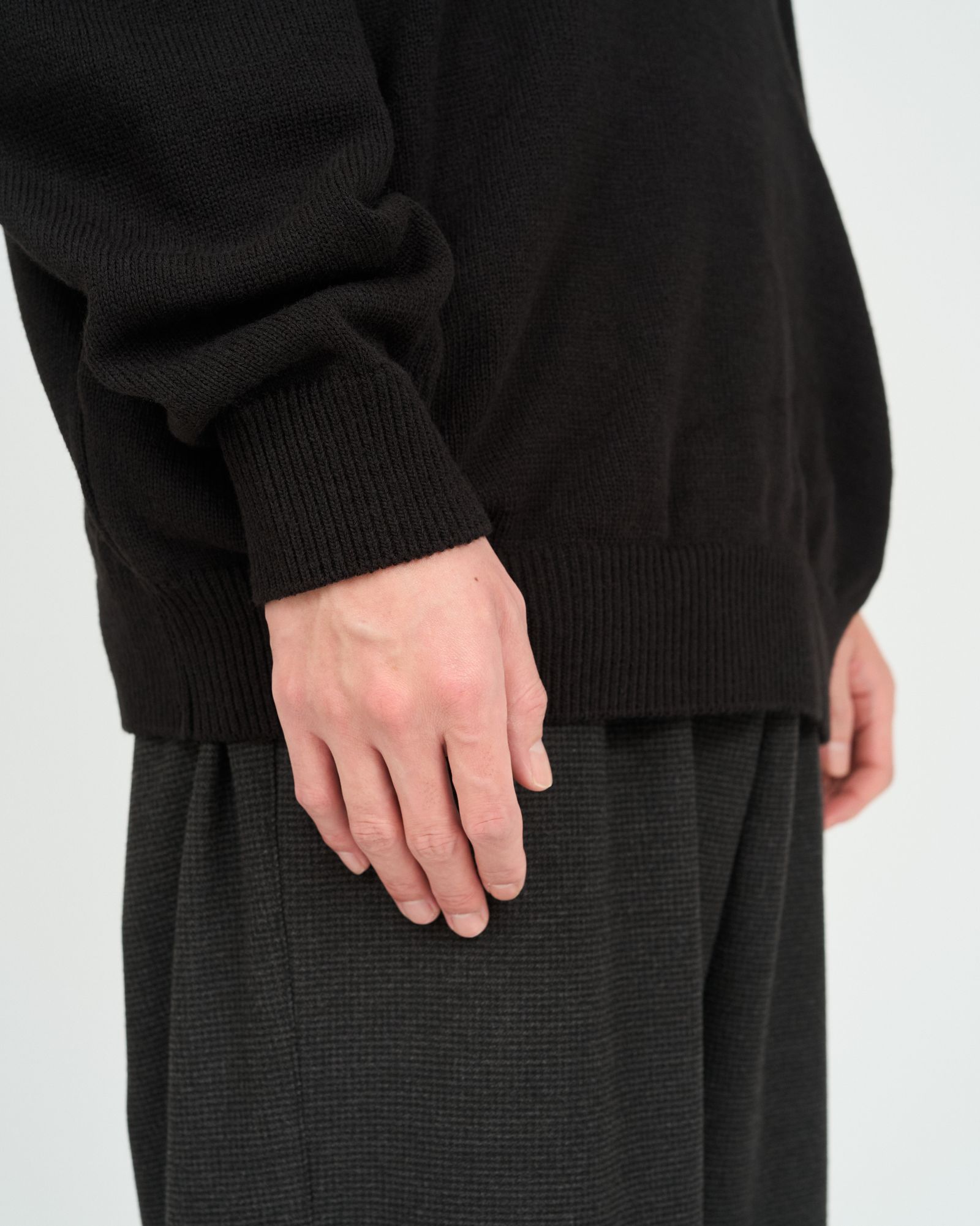 フレッシュサービス 26AW THERMAL JERSEY HARF ZIP KNIT(FSC263-80009)BLACK☆10月17日(土)新作発売！