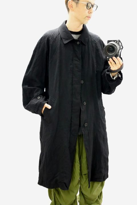 COMME des GARCONS HOMME ウールサージ製品縮絨コートスタイル