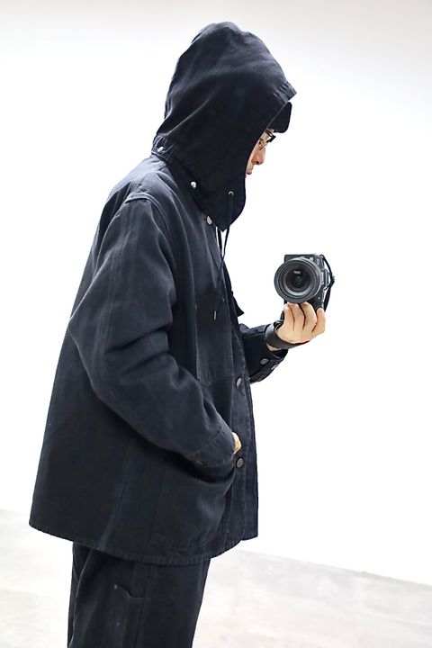 A.PRESSE 2026 STYLE1 Vintage Silk Hemp Coverall Jacketスタイル