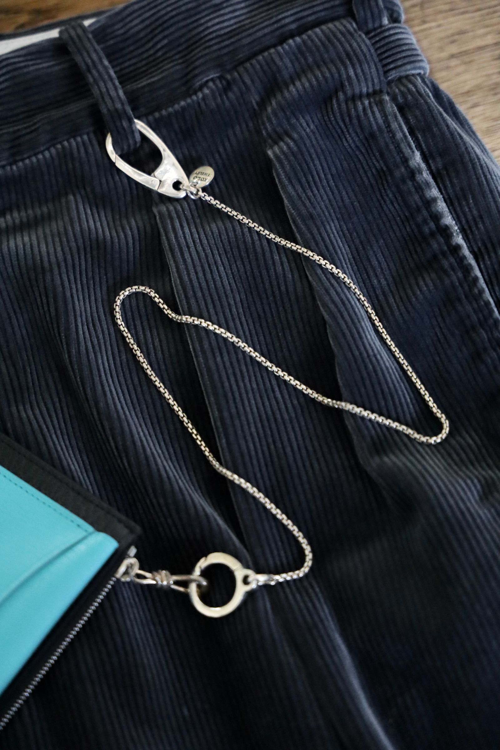 XOLO JEWELRY ショロジュエリー /Double Clasp with Venetian Link(XOWC003)SILVER925