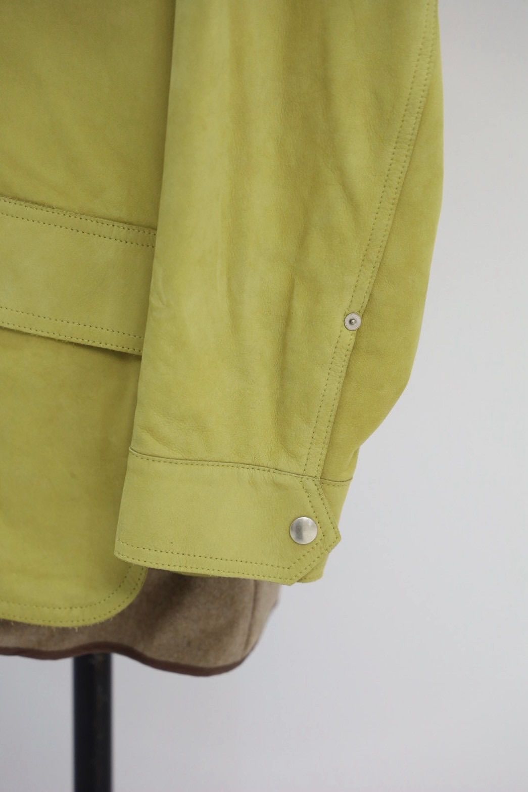 ヨーク 25FW Nuback Leather Coverall Jacket(YK25FW01019B) YELLOW BEIGE☆10月11日(土)新作発売！