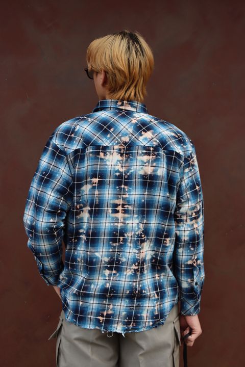 RAFU 24SS 新作Bleached & Damaged shirt style 2024.3.11