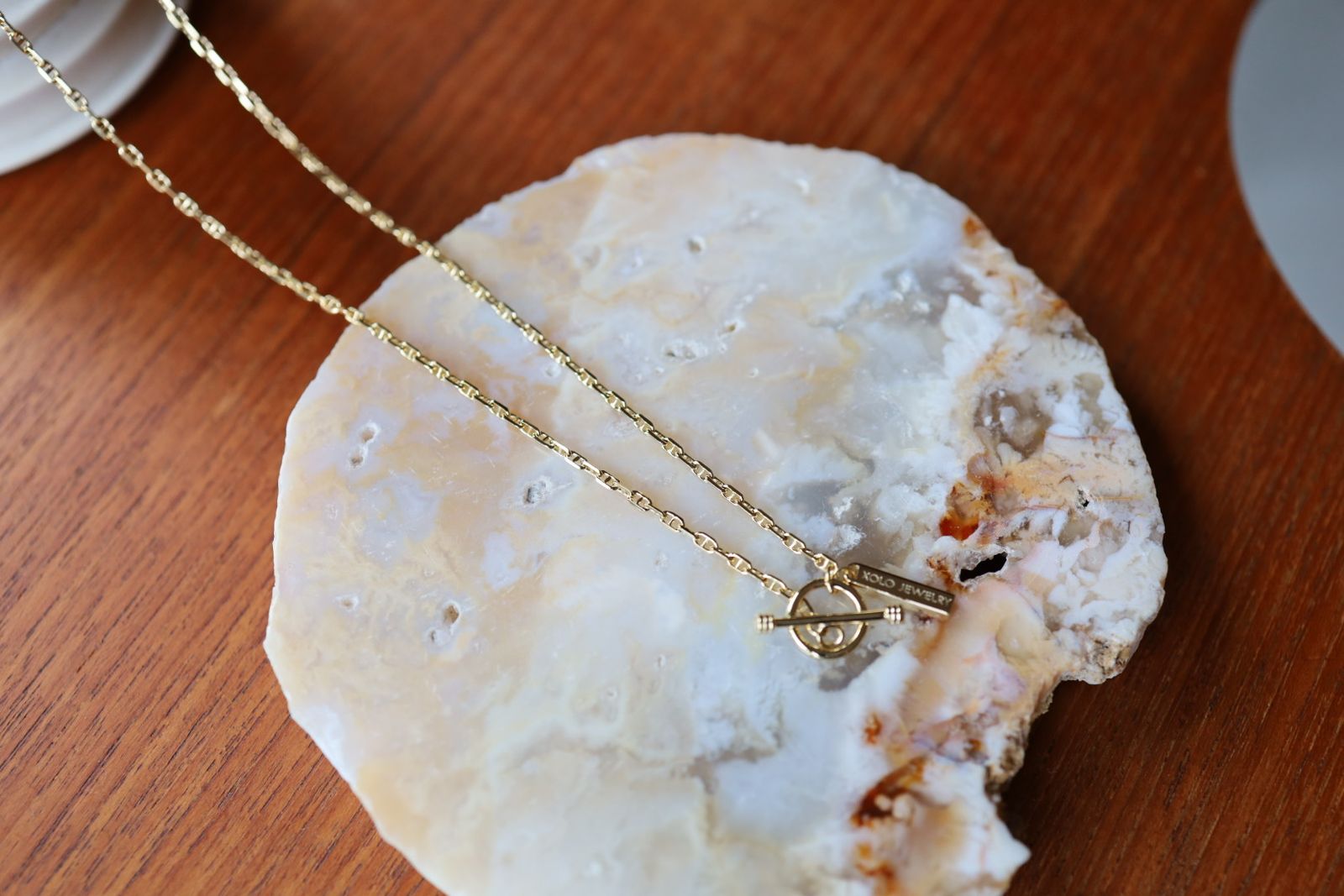 XOLO - XOLO JEWELRY ネックレス / Tiny Solid Anchor Link Necklace