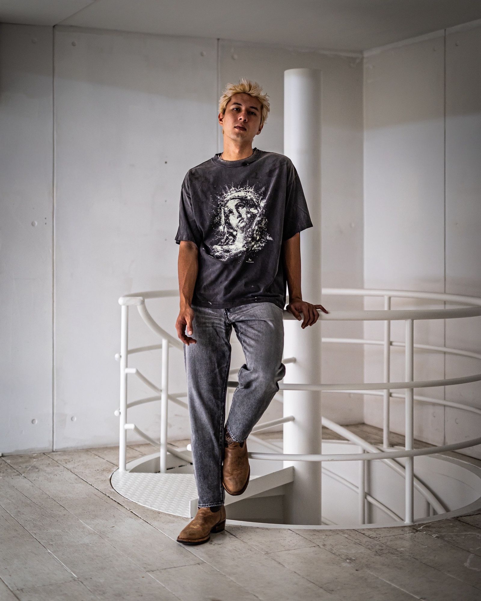 セントマイケル Tシャツ MARIA SS TEE(SM-HR1-0000-005)BLACK