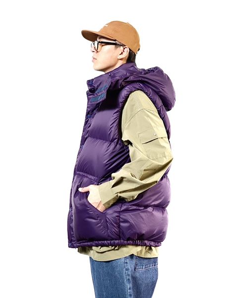 FreshService CORPORATE DOWN VEST"PURPLE"スタイル