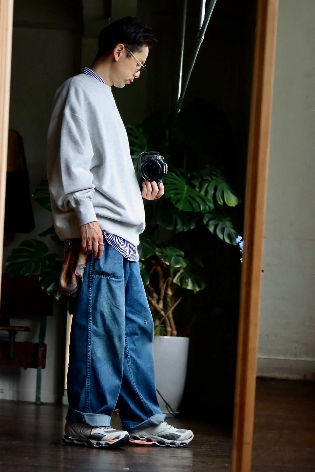 人気即納 A.PRESSE 22SS US Navy Denim Baker Pantsの通販 by HELLO