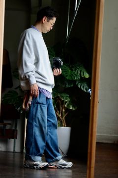フレッシュサービス LIGHT OZ CREW NECK SWEAT"ASH"style.2022.6.15.