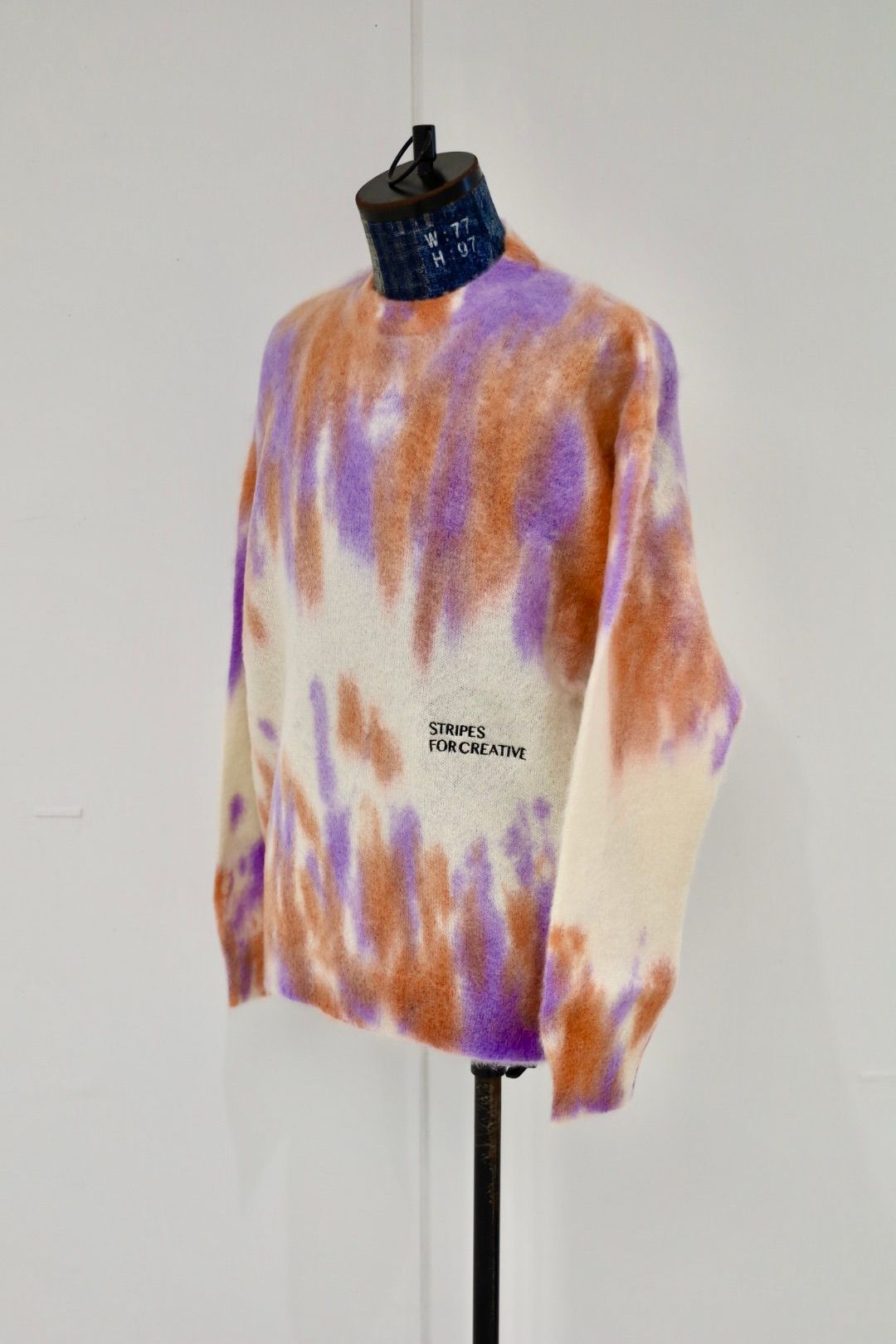 S.F.C 25FW エスエフシー DYED MOHAIR CREW (SFCFW25KN03)Natural,Orange,Purple