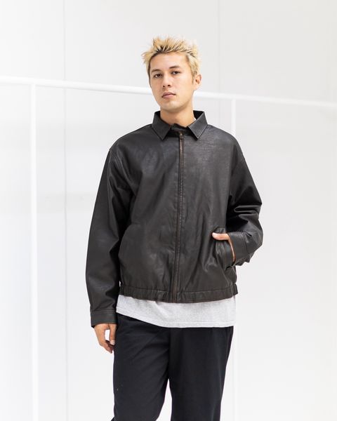セダンオールパーパス FW25 Synthetic Leather Jacket(SD25F-JK03)Vintage Black☆9月20日(土)発売！