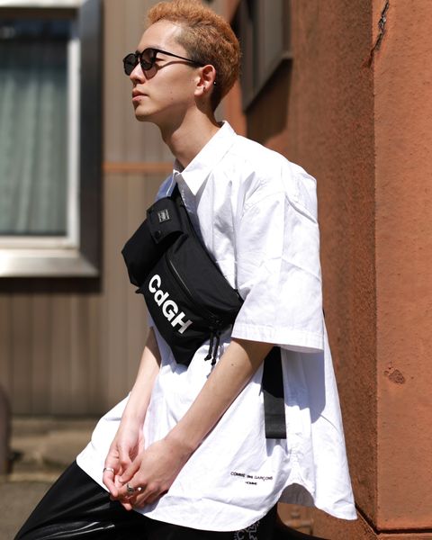 COMME des GARCONS HOMME コムデギャルソンオム23SS 綿オックスS/Sシャツ スタイル