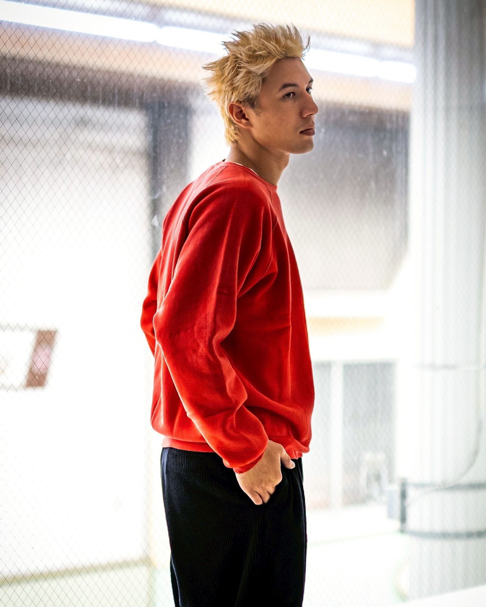 A.PRESSE  Vintage Double V Sweatshirt  (RED)  8月30日(土)新作発売！