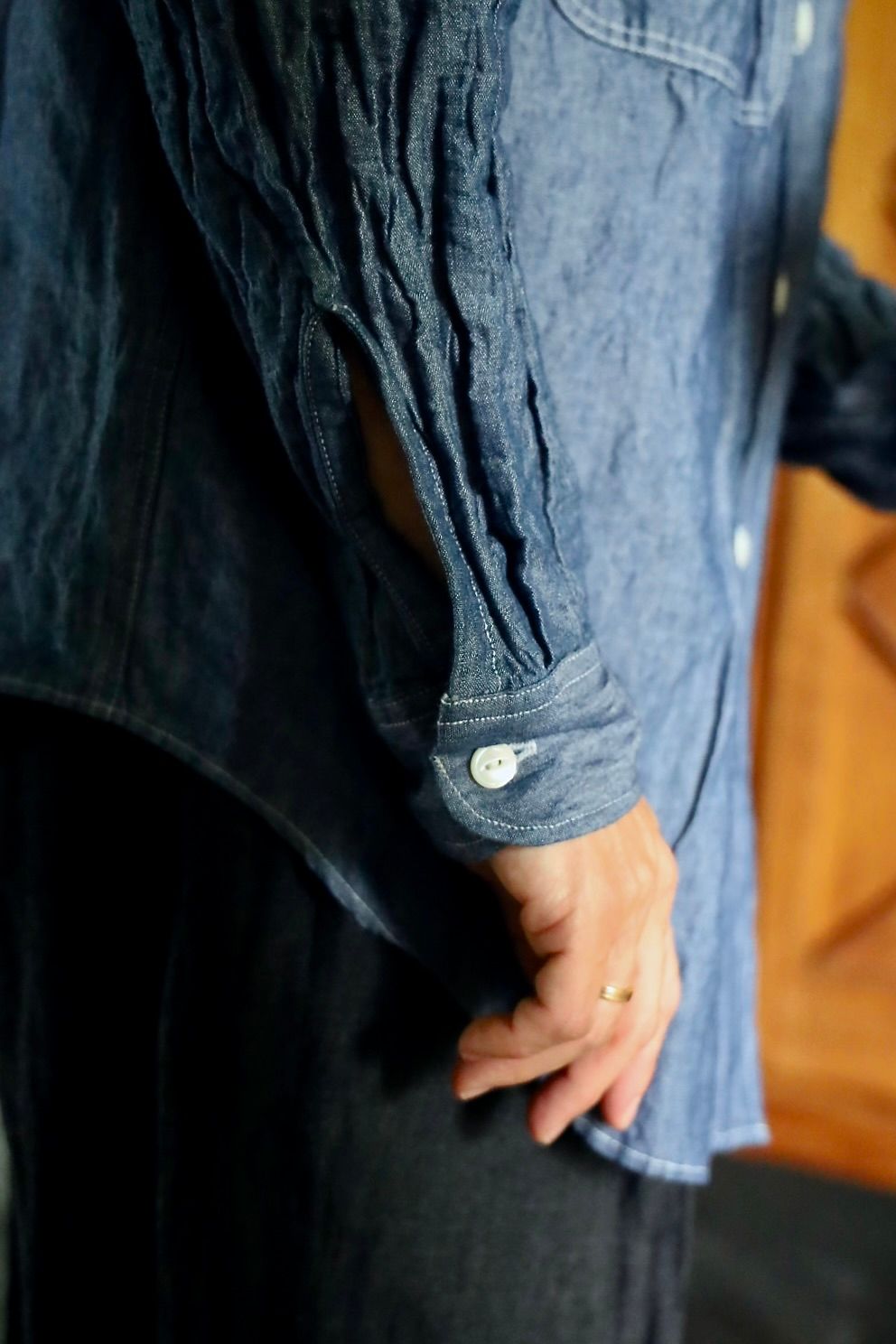 マーカウェア 26AW TWO POCKET WORK SHIRT(A26C09SH01C)INDIGO☆新作発売！