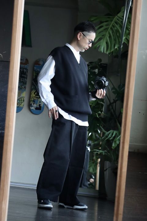 スタジオニコルソン23SS 12GG KNIT VESTスタイル.2023.1.18.