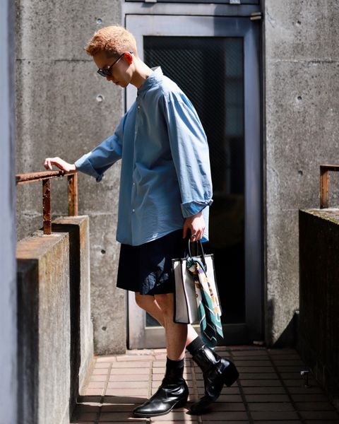 A.PRESSE アプレッセ23SS High Density Weather Cloth Shortsスタイル