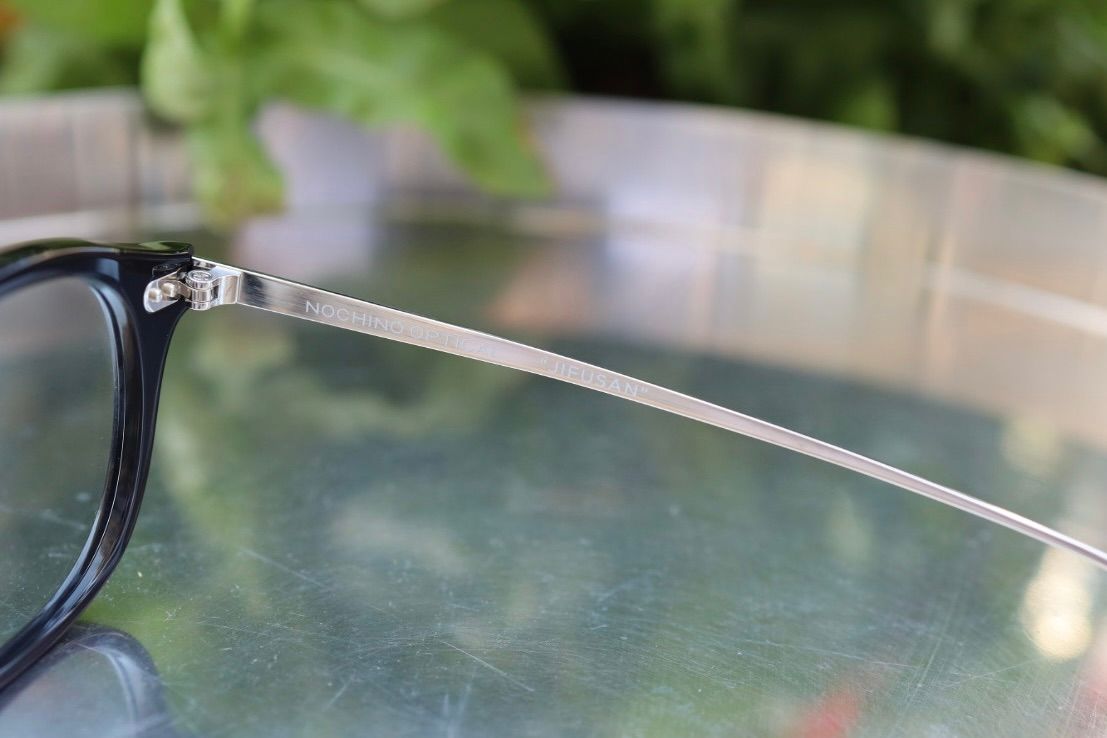 ノチノオプティカル  "JIFUSAN" #1. GLOSS BLACK × CLEAR to GREY(調光モデル)☆4月18日(土)再入荷！