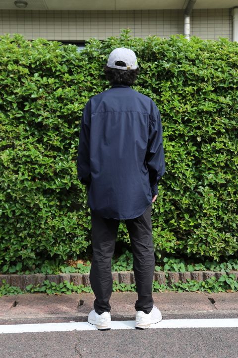 Graphpaper Broad L/S Oversized Regular Collar Shirt style. 2021.06.23.