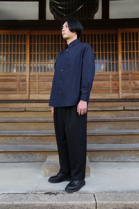 Gpaphpaper Broad L/S Oversized Regular Collar Shirt(GM212-50110B) style.2021.5.23.