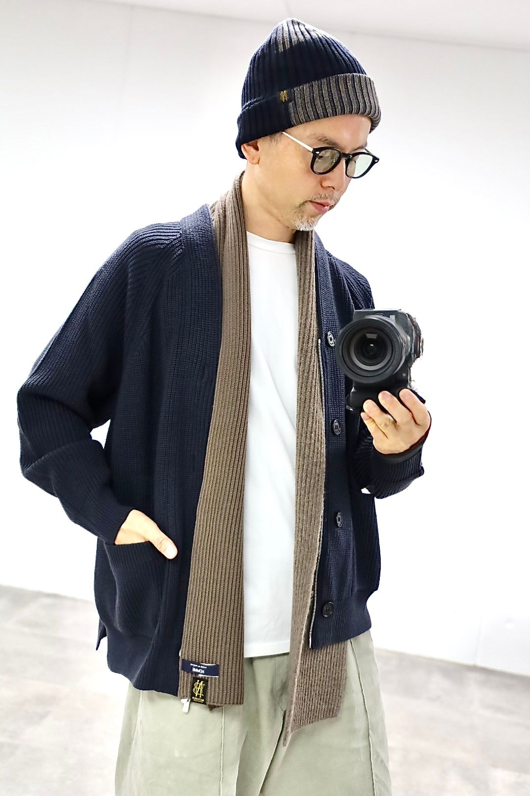 COMME des GARCONS HOMME 26FW BATONER ZIPカーディガンスタイル