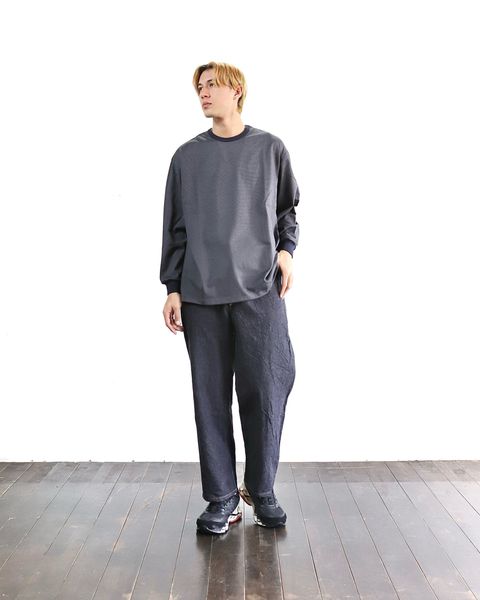 Graphpaper 24SS 新作Narrow Border L/S Tee style 2024.3.1
