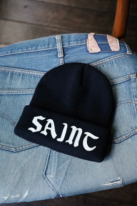 セントマイケル SAINT KNIT CAP(SM-YS1-0000-081)BLACK☆再入荷しました！