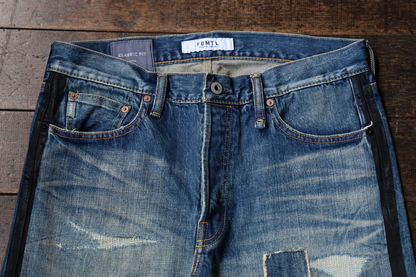 ファンダメンタル デニムパンツ CLASSIC STRAIGHT DENIM CS125 (FA25/MG125)INDIGO