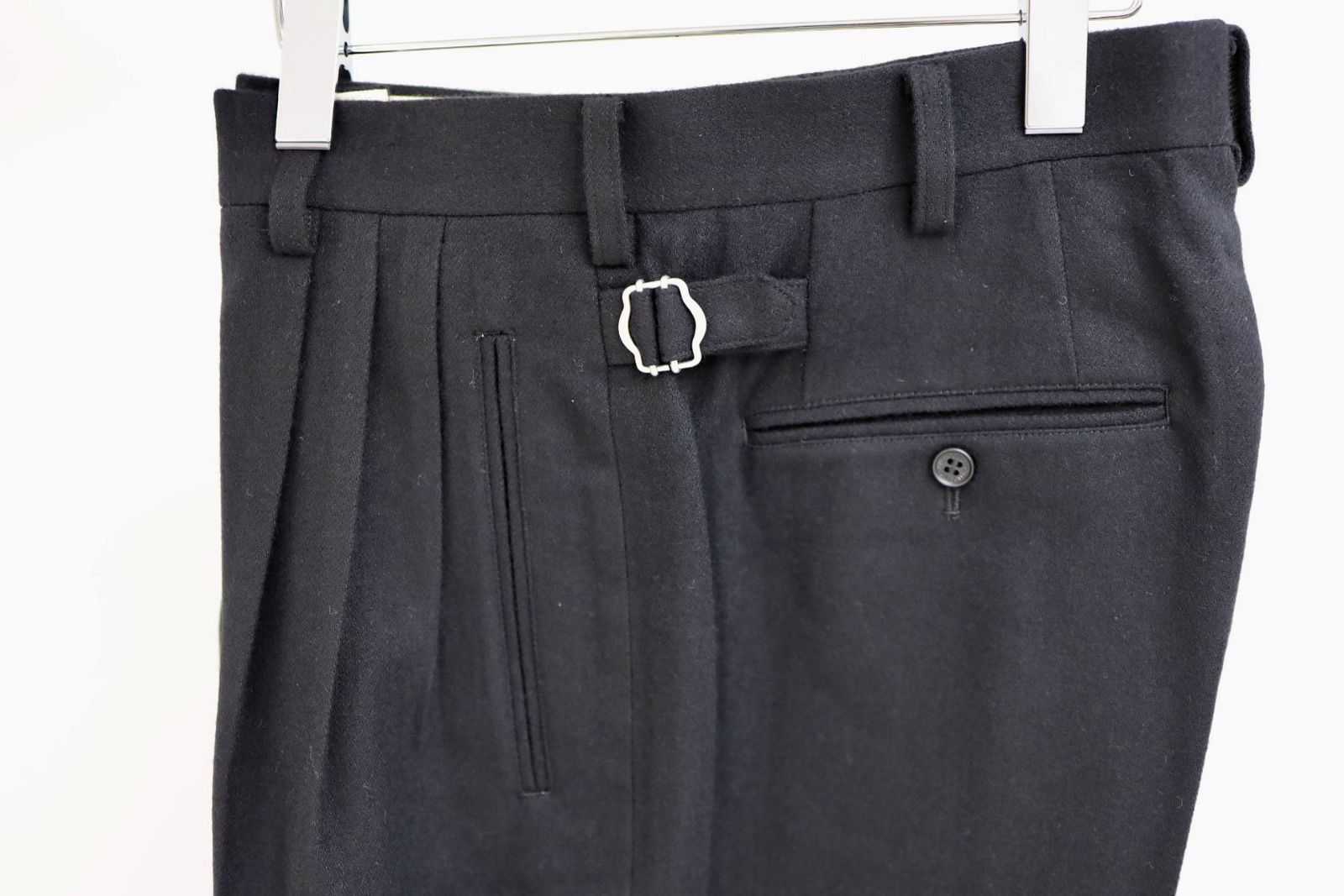 コムデギャルソンオム25FW ウールフラノパンツ(HP-P035-051)BLACK☆11月1日(土)発売!