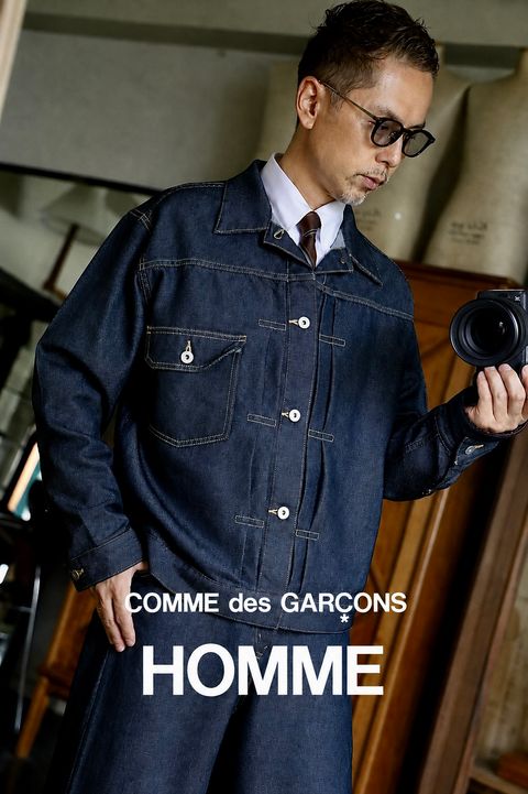 COMME des GARCONS HOMME 26FW エステルサージ製品染デニムジャケットスタイル