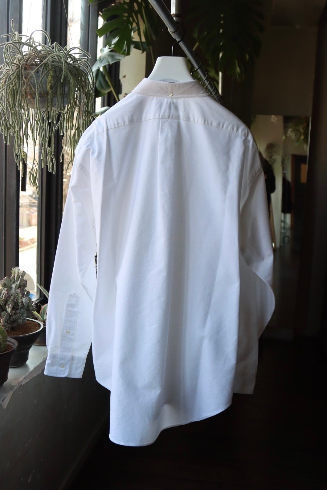 グラフペーパー24SS Oxford L/S B.D Box Shirt (GM241-50020B) WHITE