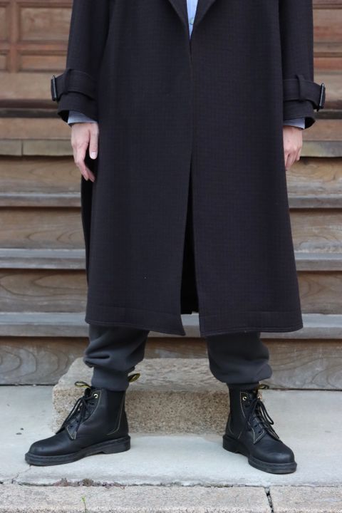 YOKE DOUBLE BREAST OVERCOAT(YK21AW0242C) style.2021.10.10