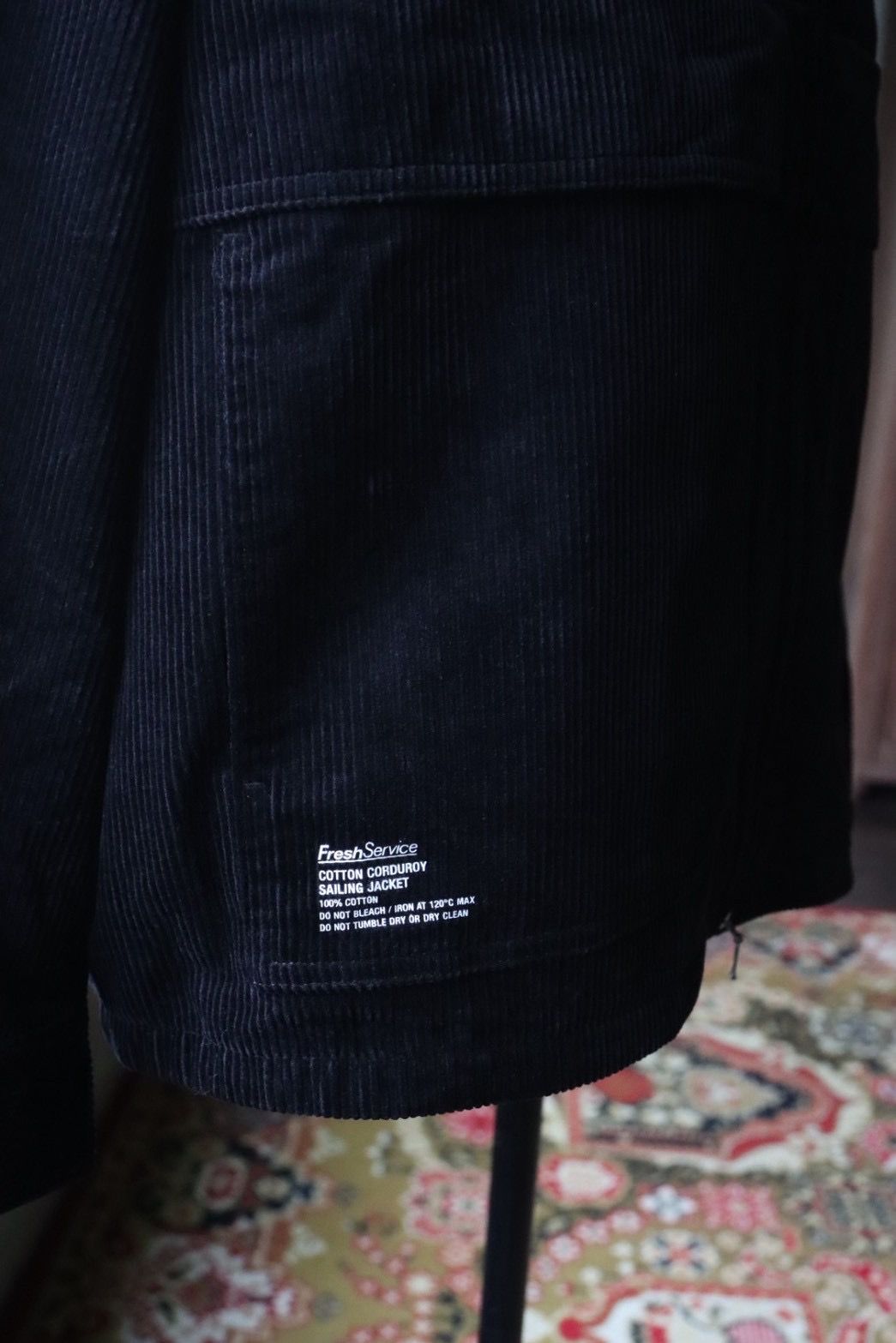 フレッシュサービス COTTON CORDUROY JACKET (FSC253-30124)BLACK