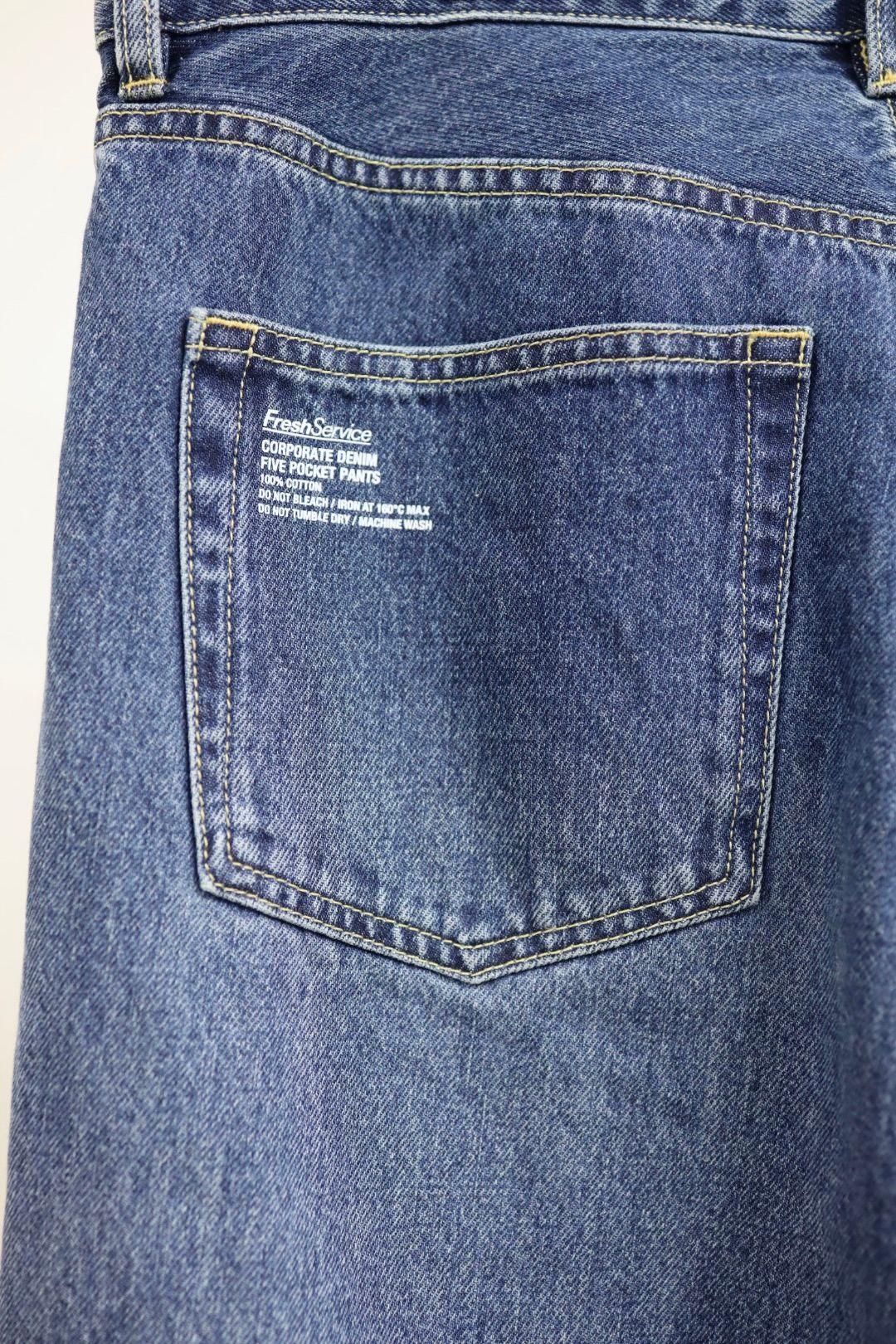 フレッシュサービス CORPORATE DENIM FIVE POCKET PANTS (FSC263-40156FB)DARK WASH☆7月25日(土)発売！