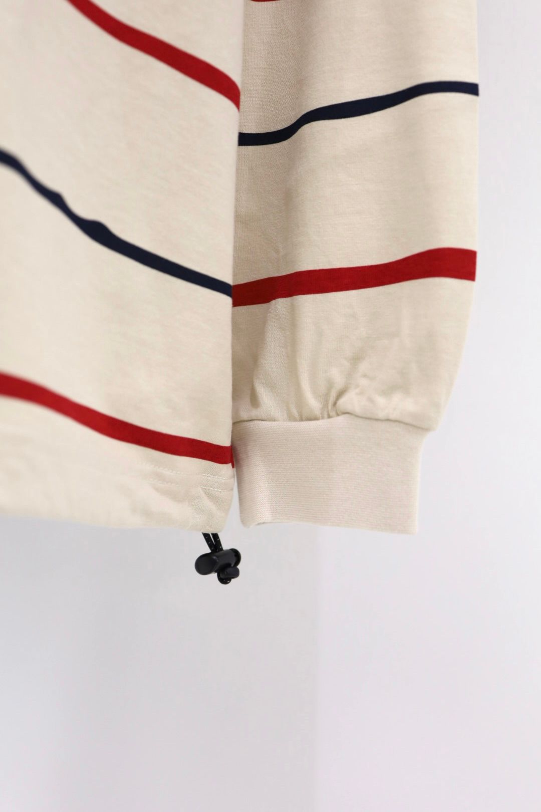 S.F.C 2026FW エスエフシー SUPER BIG STRIPE LS TEE (W/DRAWSTRINGS) (SFCFW26CS07)Beige☆10月17日(土)発売！