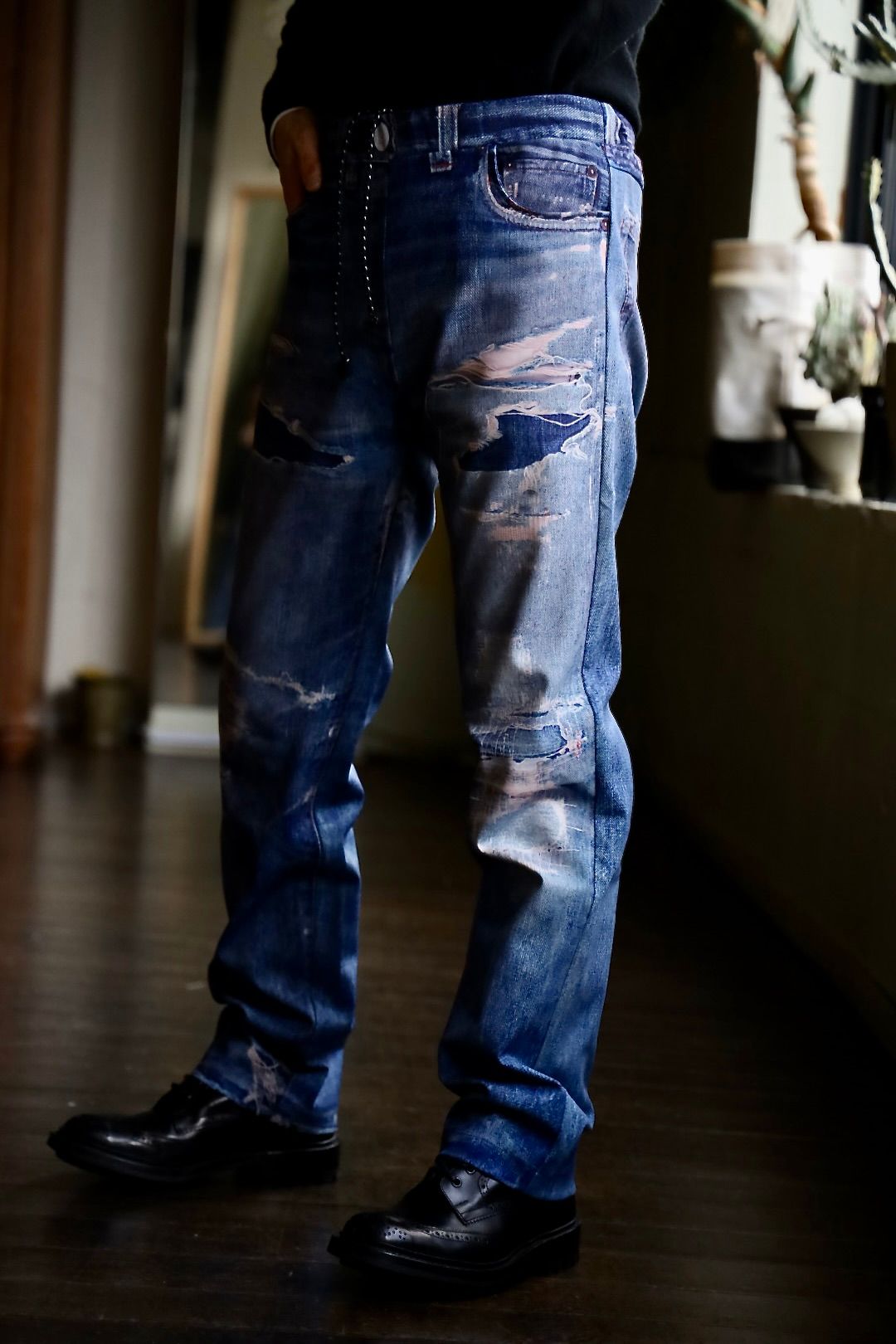 TALKING ABOUT THE ABSTRACTION 25SS "ROF"ART REPLICA MOCK NECKスタイル