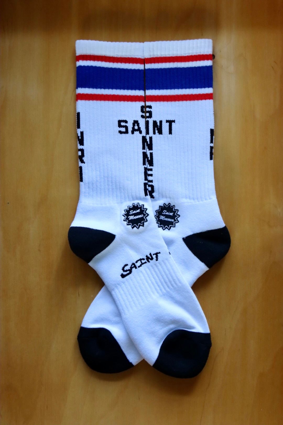 SAINT M×××××× - セントマイケル 23AW SOCKS USA(SM-S23-0000-107)☆7