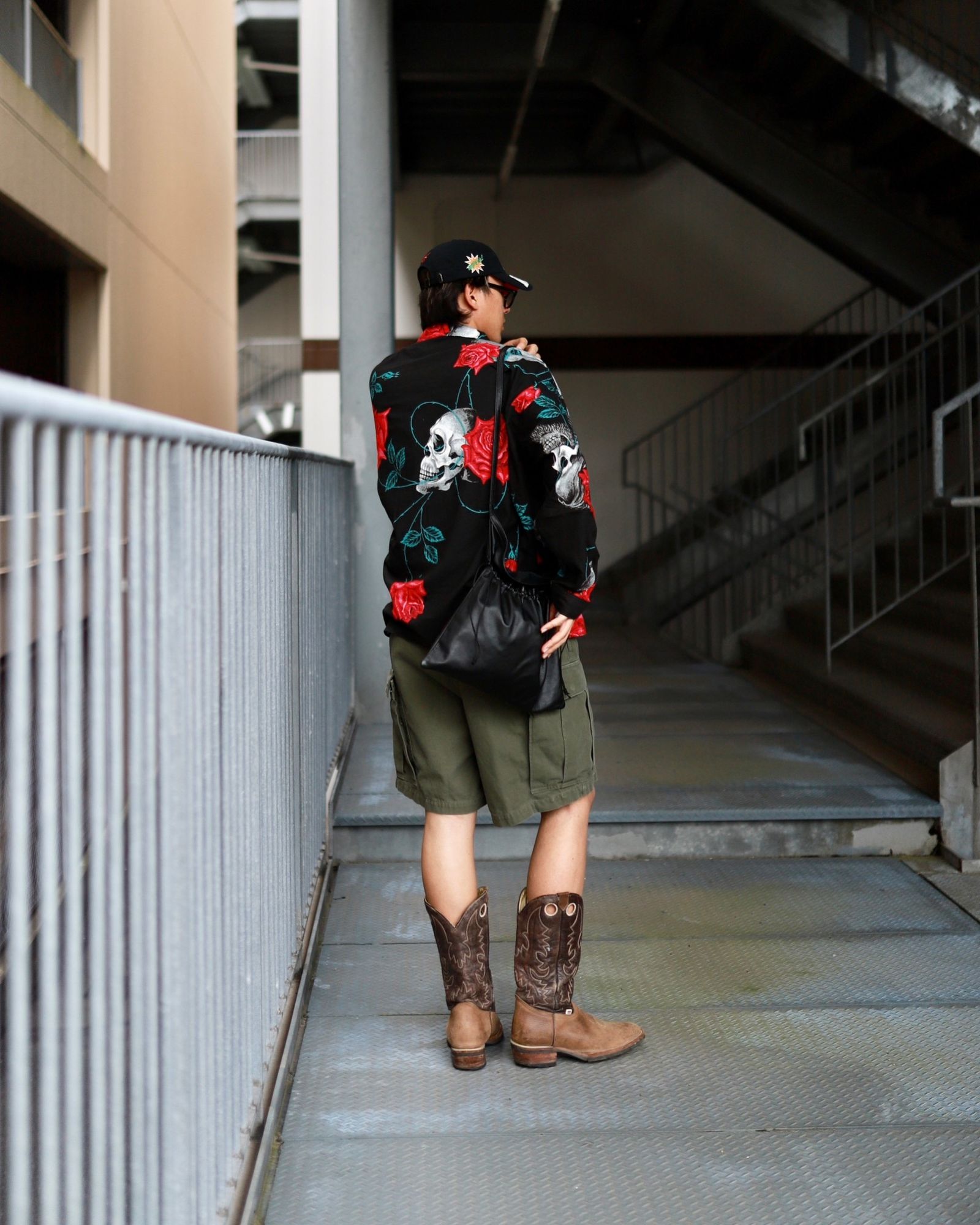 ©SAINT M×××××× ×WILDSIDE YOHJI YAMAMOTO PAJAMA SHIRT markスタイル