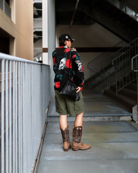 ©SAINT M×××××× ×WILDSIDE YOHJI YAMAMOTO PAJAMA SHIRT markスタイル