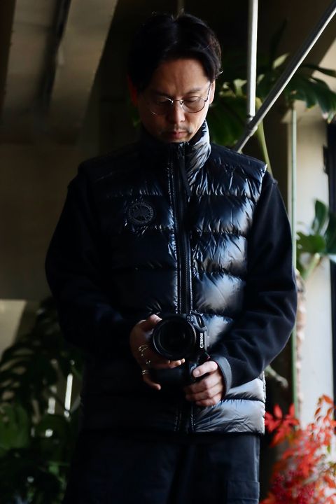 CANADA GOOSE CROFTON VEST BLACK LABELスタイル