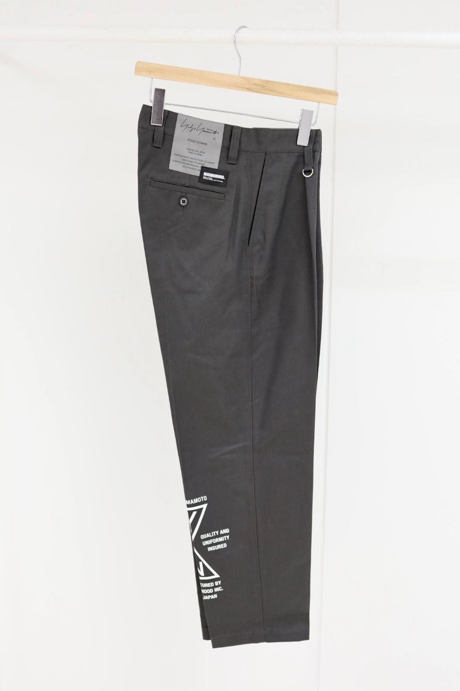 Yohji Yamamoto × NEIGHBORHOOD タックワークパンツ(HK-P95-901-2S26)GRAY☆12月5日(金)発売！