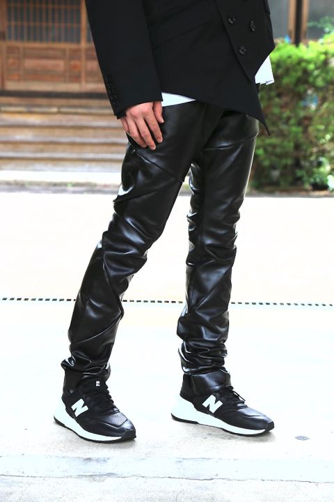 sulvam Grafting pants"BLK"style.2020.7.14.