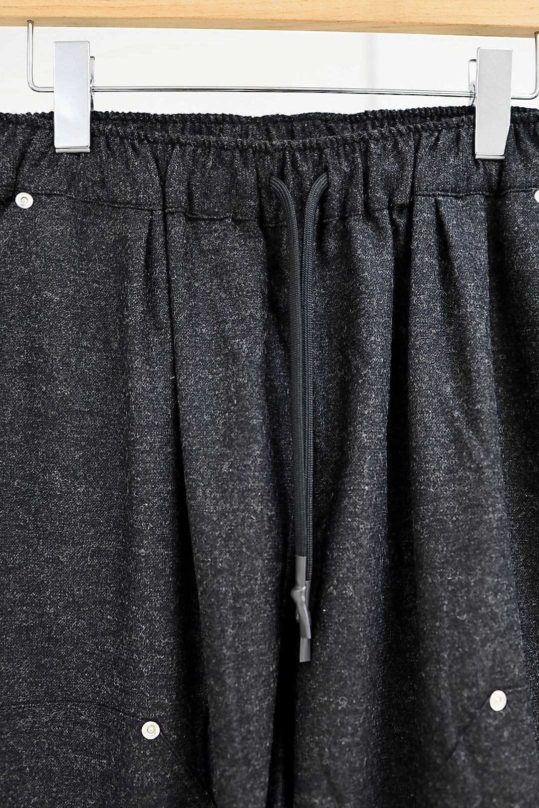 S.F.C 25FW エスエフシー CASHMERE WOOL DOUBLE KNEE PANTS(SFCFW25P08)Black M