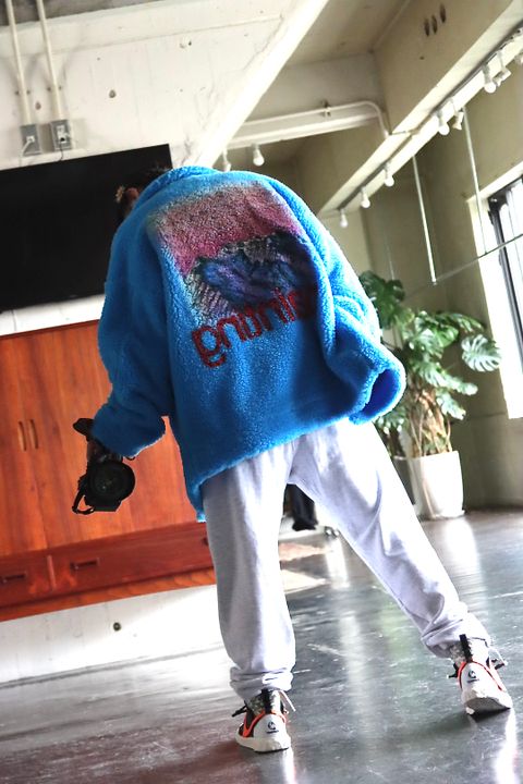 doublet FUR JACKET"L.BLUE" style.10.26.