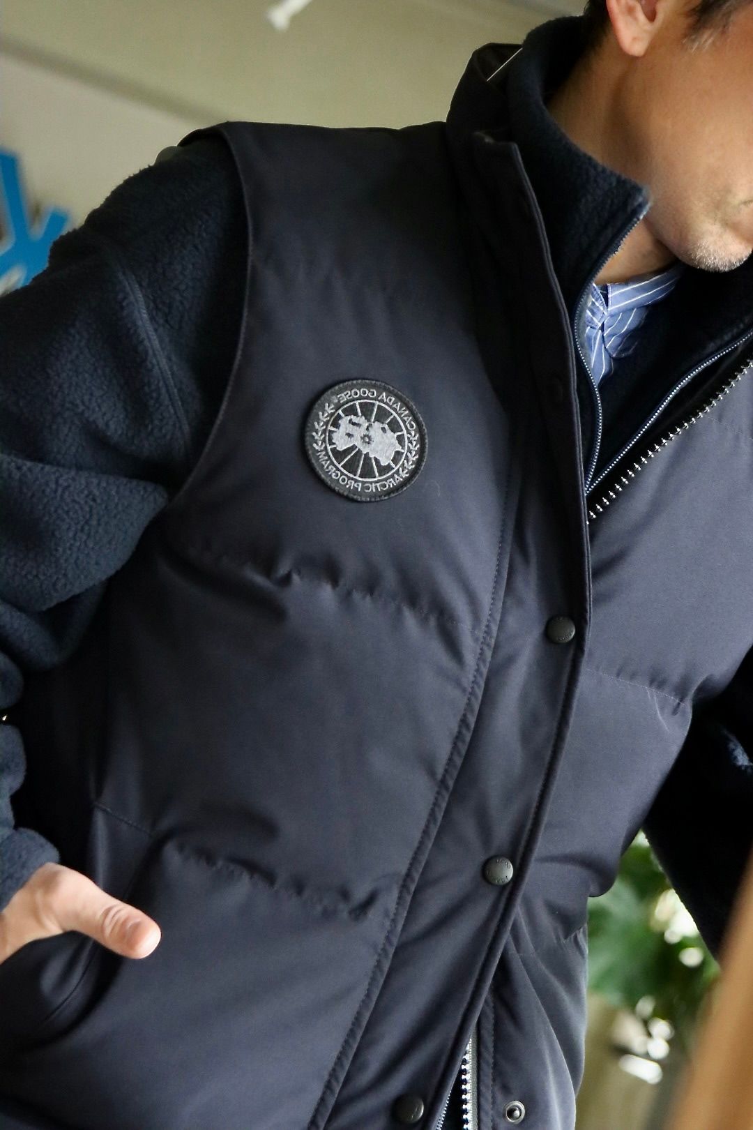 CANADA GOOSE カナダグース22AW GARSON VEST BLACK LABELスタイル.2022.10.16.