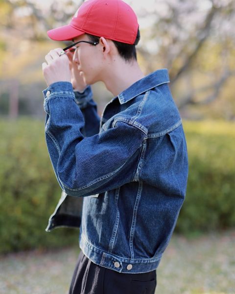 A.PRESSE アプレッセ23SS Wide Tapered Trousersヘリンボーンスタイル