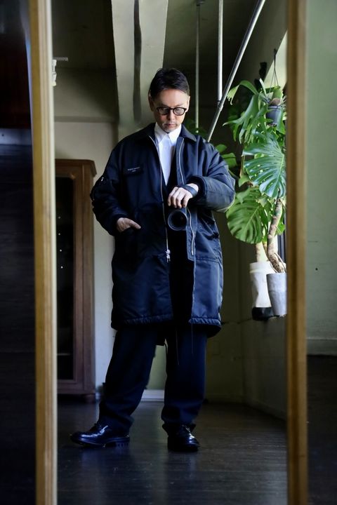 COMME des GARCONS HOMME ナイロンツイルコートスタイル2024.10.05.